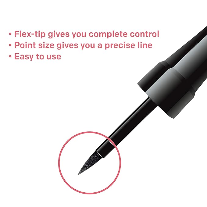 Almay Precision Tip Liquid Eyeliner, 221 Black, 1 Count