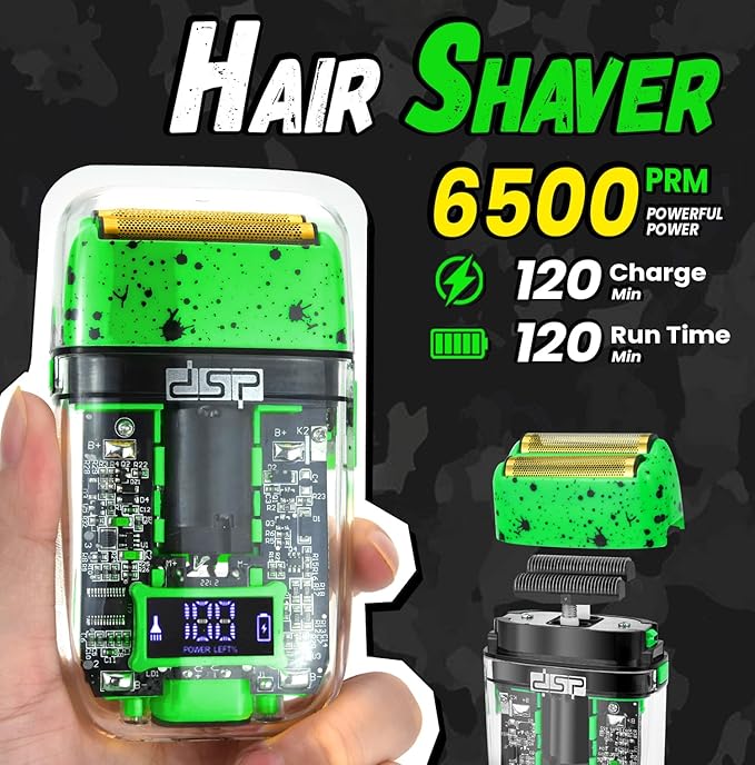 DSP 3-in-1 Hair Clipper Trimmer Shaver Kit for Men, Travel Case Cordless