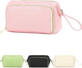 Fammart Travel Makeup Bag, Wide-open Cosmetic Bag Make Up Organizer Case with Brushes Pocket for Women, Large Family Toiletry Bag Skincare Pouch for Toiletries Accessories
