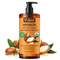 Yoken USDA Argan Oil 8oz, Cold Pressed Unrefined Moroccan Oil for Hair