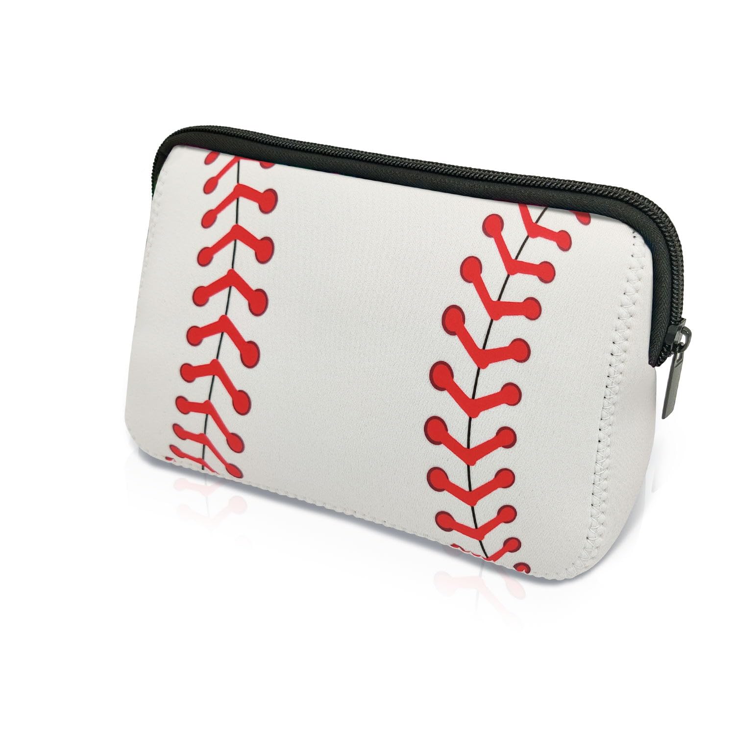 AJLTPA Waterproof Neoprene Cosmetic Bag, Baseball