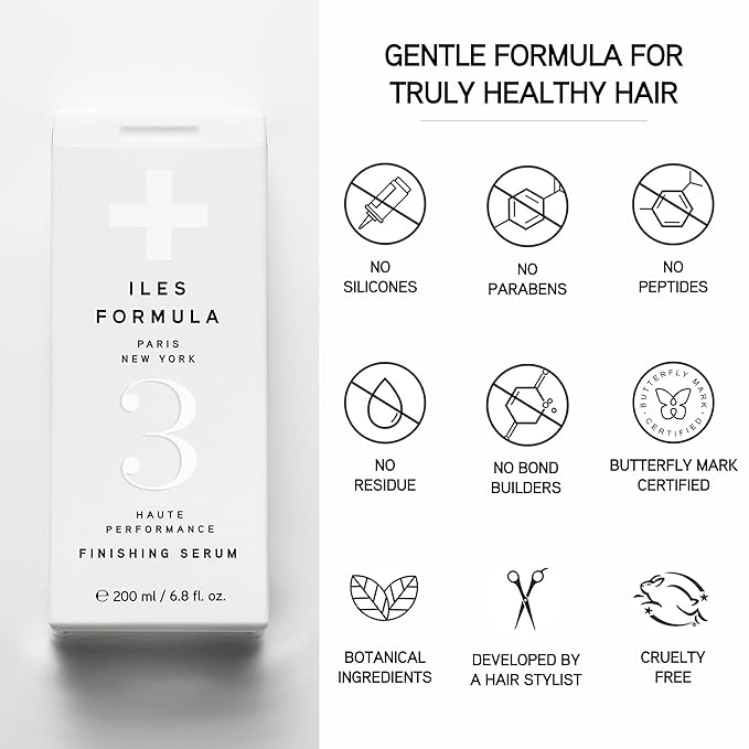 ILES FORMULA Finishing Serum for Frizz Control & Heat Protection (200mL)