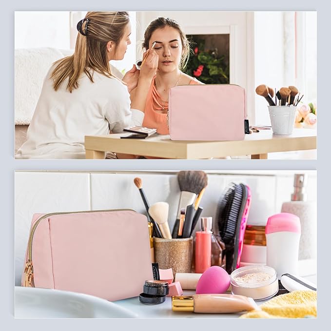 Aosbos Small Makeup Pouch, Travel Cosmetic Bags for Women,Travel Pouch
