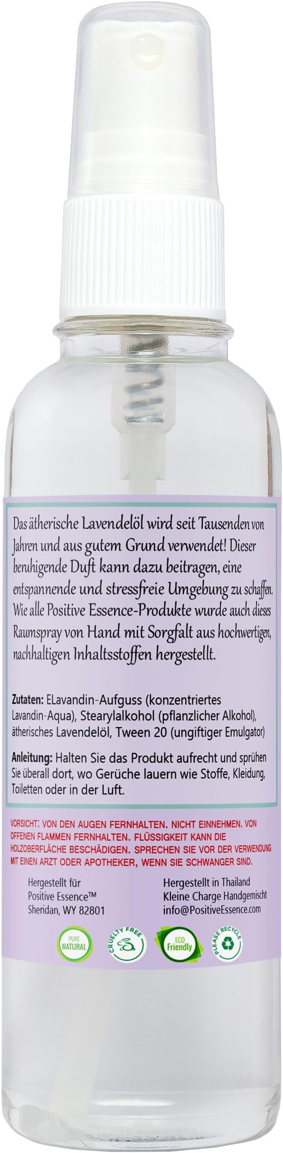 Lavender Room & Pillow Spray with Essential Oil, Linen Mist, 4.05 fl oz