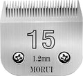 morui 15 Cut Length 3/64"(1.2mm) Detachable Pet Dog Clipper Blades UltraEdge Series Clipper Blades for Dog Grooming Compatible with Most Andis,Oster A5 Wahl KM Series Clippers