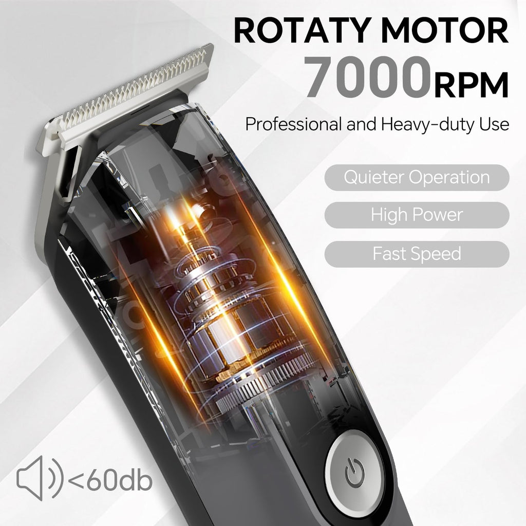 Beard Trimmer for Men 5 in 1 Electric Razor for Nose, Body, Face and Mustache Grooming Kit Cordless Hair Clipper Trimmer with Smart Charge Technology