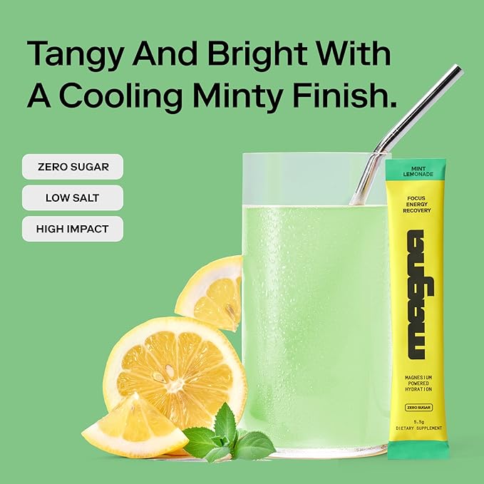 MAGNA Electrolytes Powder Drink for Hydration (28 Servings, Mint Lemonade)