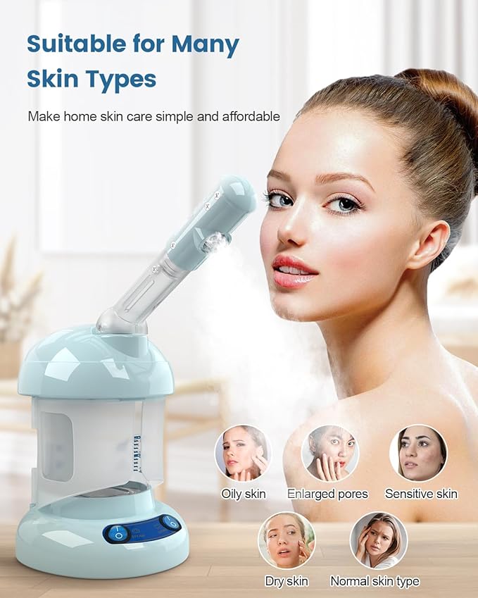 Kingsteam Facial Steamer -Nano Ionic Face Steamer for Deep Cleaning