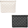 HIGH FIT Faux leather Pocket Cosmetic Bag for Purse,Coin Purse Lipstick Cosmetic Accessories Organizer, Travel Kit Storage Pouch,Waterproof Portable No Zipper Self-closing