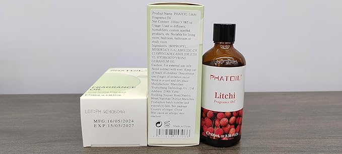 PHATOIL Litchi Fragrance Oil for Diffuser Aromatherapy 3.38FL.OZ