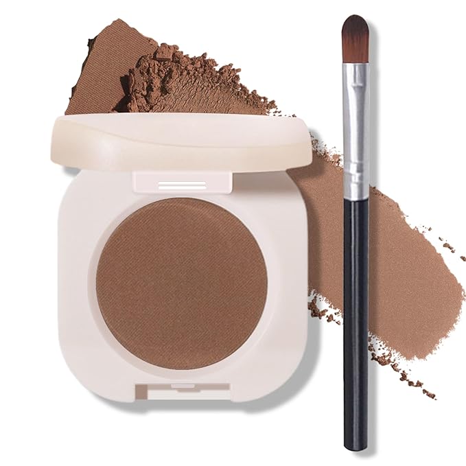 QIUFSSE Coffee Brown Single Eyeshadow Nude Eyeshadow Primers (07 Mocha)