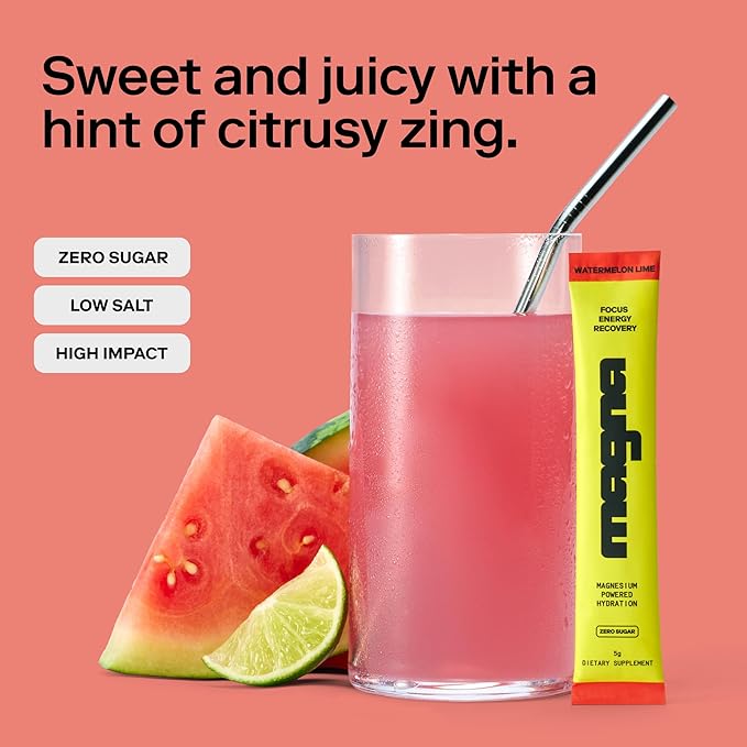 MAGNA Electrolytes Powder Drink for Hydration (28 Serving, Watermelon Lime)