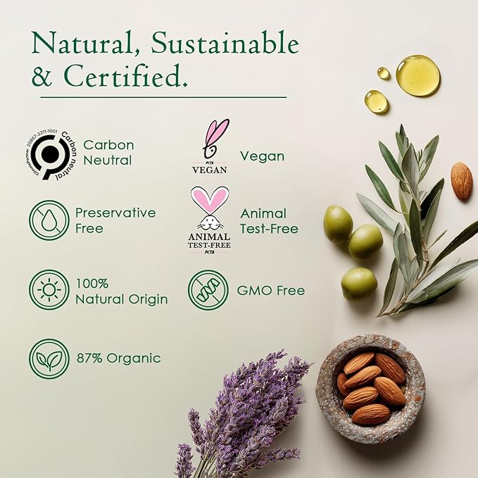 Organic Face Moisturizer for Dry Skin, Hydrating Facial & Body Butter Cream