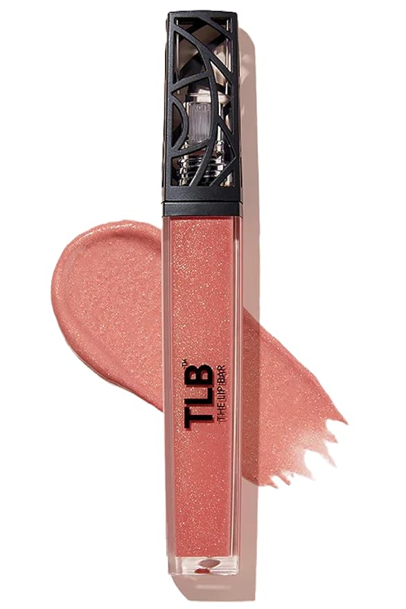 The Lip Bar - Lip Gloss, Baddie (Shimmer Pink) - Gloss Up Sheer Finish - Smooth, Not Sticky Formula - Moisturizing Coconut Oil, Olive Oil, Argan Oil & Vitamin E - Vegan & Cruelty Free -.30 fl oz