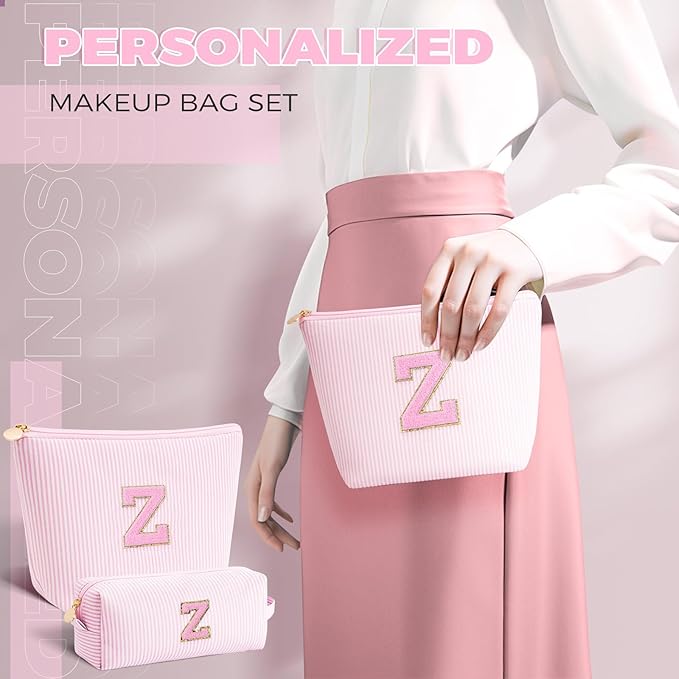 Btffitting Gifts for Teen Girls Women - Birthday Gifts for 10 11 12 13 14 15 16 17 18 Years Old Girl,Makeup Bag Cosmetic Bag,Teacher Gift Trendy Stuff Toiletry Bag - Pink,Z