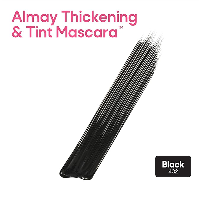 Almay Thickening & Tint Mascara, 402 Black, 2 Pack