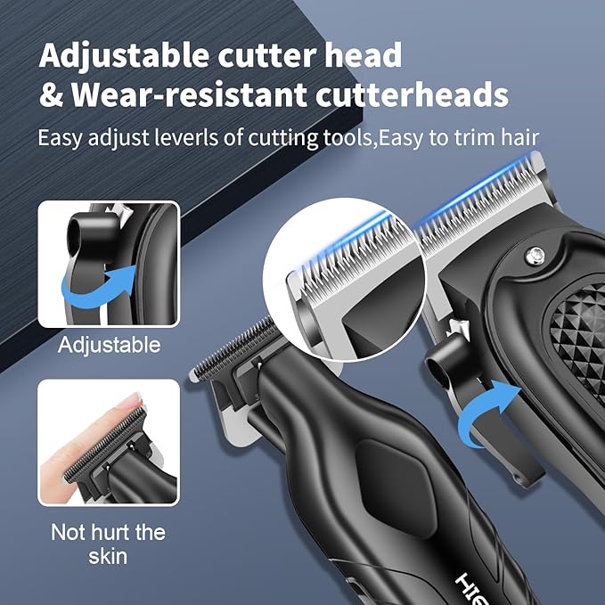 HIENA PRO Hair Clippers Set for Men, Cordless Clipper & Beard Trimmer Kit