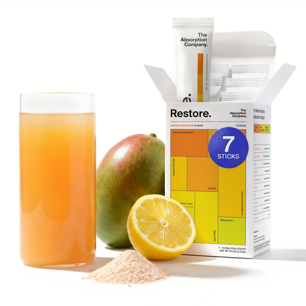 The Absorption Company Restore - Electrolyte Powder Hydration Packets - 7PK