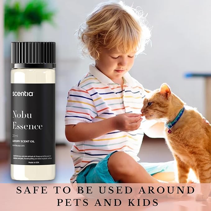 Scentia Nobu Essence Aromatherapy Oil for Diffuser – Hotel Scent Inspired by Nobu Hotel – 20 mL – Jasmine, Lily & Sandalwood Natural Fragrance Oil for Waterless & Cold Air Diffusers, Made in USA