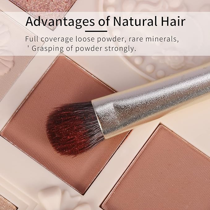 ENZO KEN Natural Goat Hair Eye Shadow Brush, Large Smudge Eyeshadow Brush, Shader Eye Shadow Brushes, Eye Shader Brush, Single Eyeshadow Brushes, Eyeshadow Blending Brush, Single Makeup Brushes. E203L
