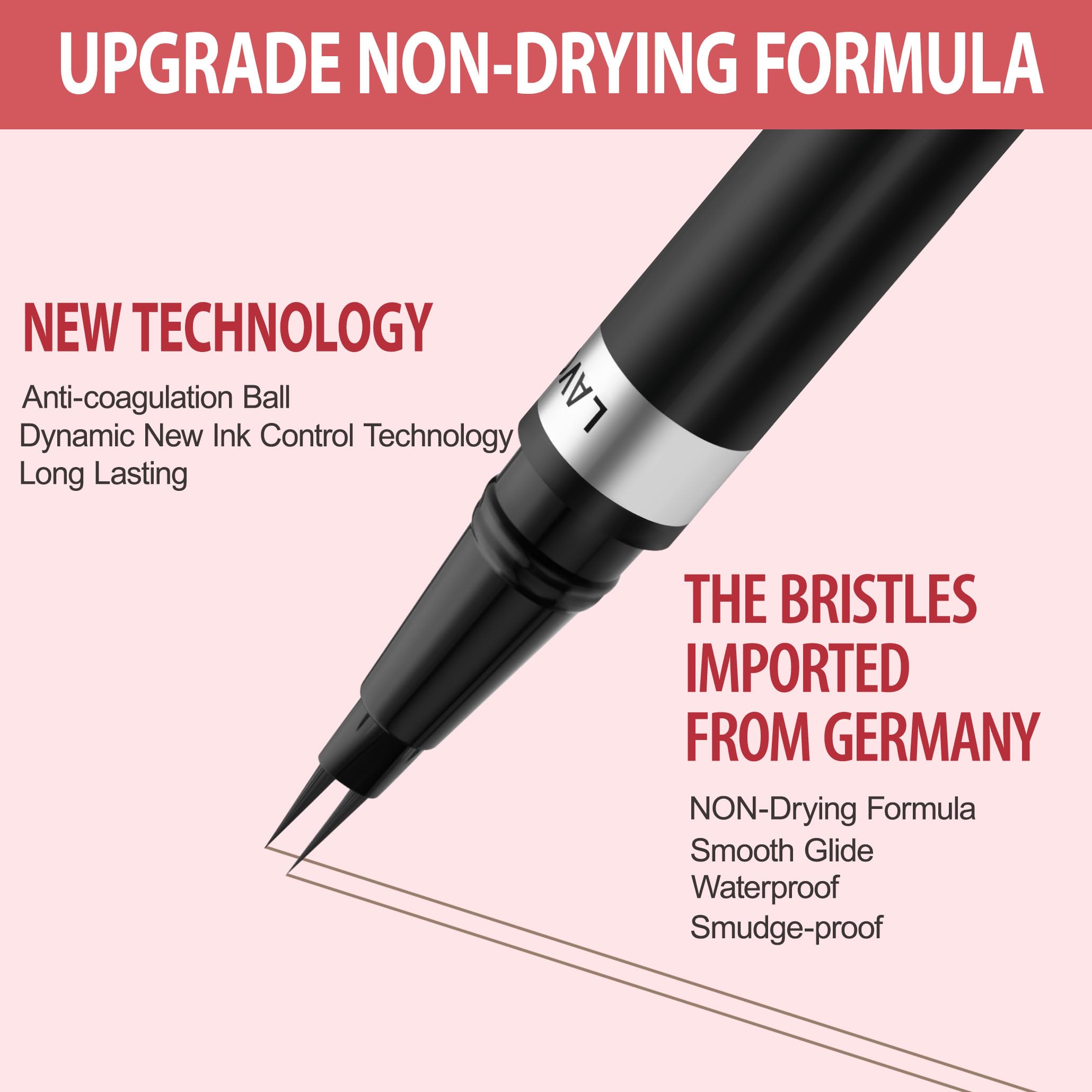 Eyebrow Pencil, 2-in-1 Waterproof Eyebrow Pen, with 2 Tip Microblading Eyebrow Pencil and Ultra-Precise Brow Pencil, with Eyebrow Brush, Eyebrow Pencils for Women,Natural Hair-Like Brows-Dark Blonde