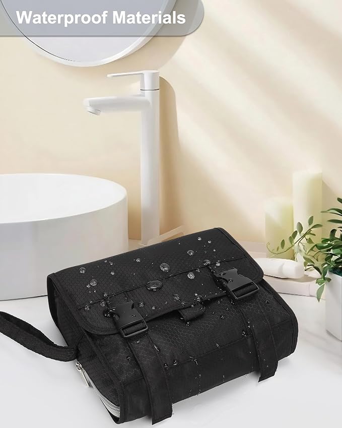 Small Hanging Toiletry Bag for Men and Women, Portable Hanging Organizer
