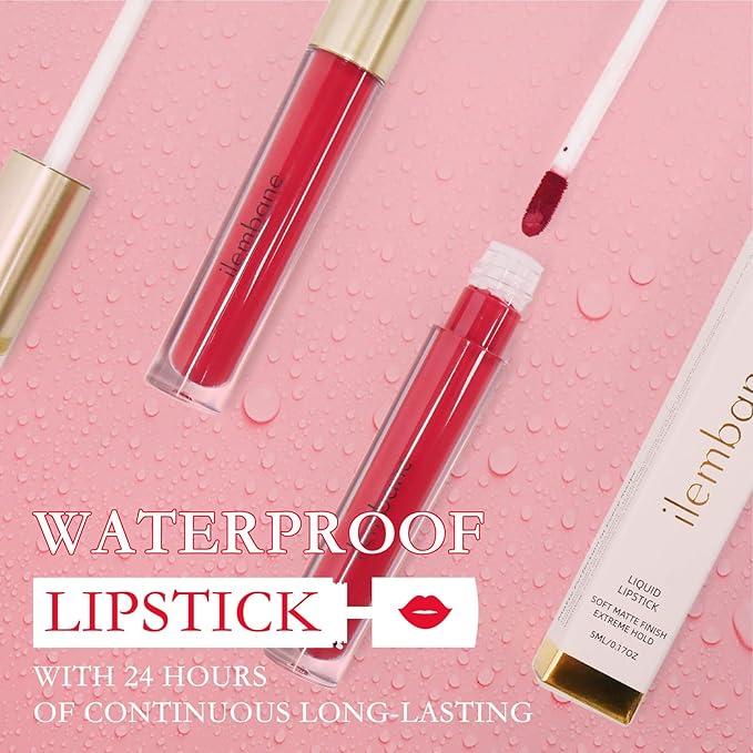 ilembane Mauve Rose Matte Liquid Lipstick Long Lasting - Velvet Voyage