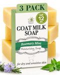 Southern Natural Goat Milk Soap Bar Variety, 3 Pack, Dry Sensitive Skin