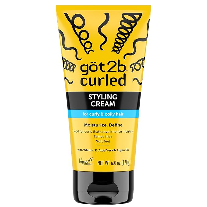 got2b Curled Styling Cream, Curl Defining Cream for Curly Hair