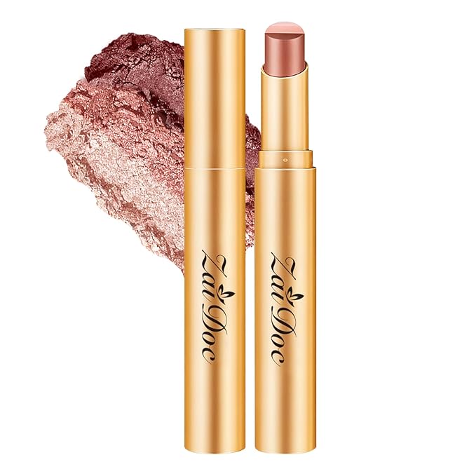 ZAIDOC 3 Color Eyeshadow Stick, Long Lasting & Waterproof Creamy Eye Shadow, with Vitamin E Makeup for Day & Night Look, 0.12 Oz (Glittering rose)