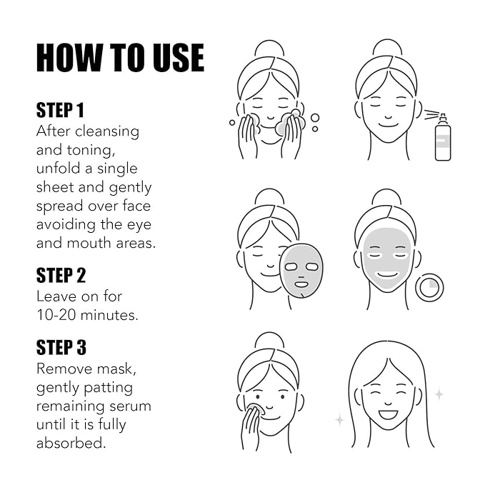 LAPCOS Derma Ceramide Sheet Mask - Firming Skin Barrier Repair (Pack of 5)