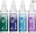 MOXĒ Shower Steamer Spray Variety Pack, 4 Different Scents, 2oz Bottles