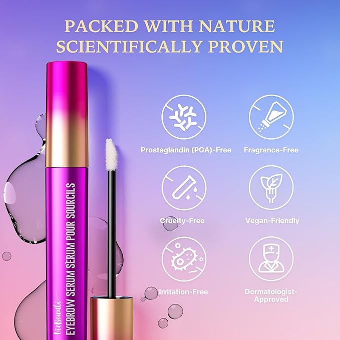 VieBeauti Eyebrow Growth Serum for Longer Fuller Thicker Looking Brows