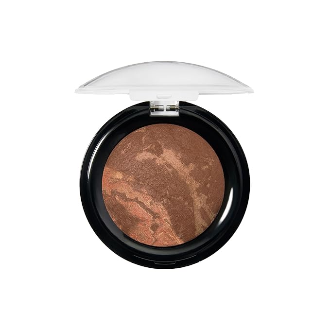 LAURA GELLER NEW YORK Award-Winning Baked Balance-n-Brighten Color Correcting, Travel Size, Powder Foundation – Deep – Handmade in Italy – Buildable, Matte Finish – For Mature Skin