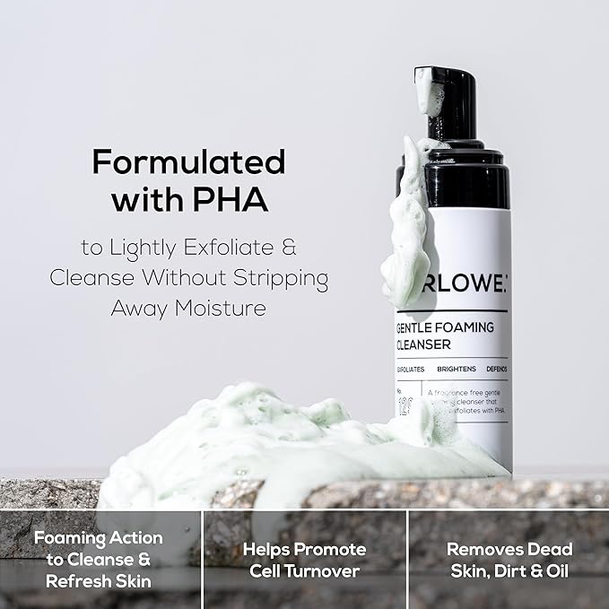 MARLOWE. Gentle Foaming Facial Cleanser, Exfoliating Men's Face Wash, 4.5oz
