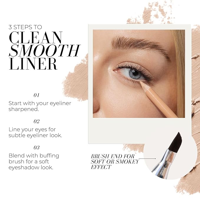 FITGLOW Beauty Vegan Eyeliner Pencil, Brightening Beige, 1.1g