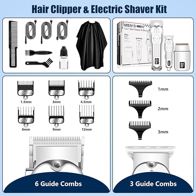 SUNNOW Hair Clippers Professional for Men, Close Shaving, Waterproof