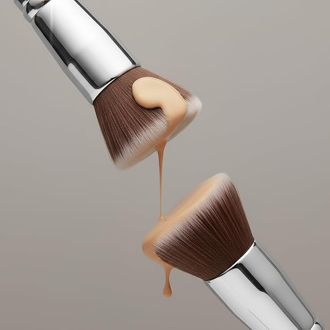 Lamora Flat Top Kabuki Foundation Brush - Liquid Cream Powder Face Brush