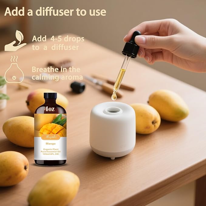 MLYNKL Mango Essential Oil,Mango Oil for DIY Candles Home,4 fl oz