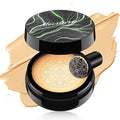Air Cushion CC Cream Mushroom Head Foundation, Moisturizing BB Cream Makeup Long Lasting, Cushion Foundation Even Skin Tone for Oily & Combination Types (Buff Beige)