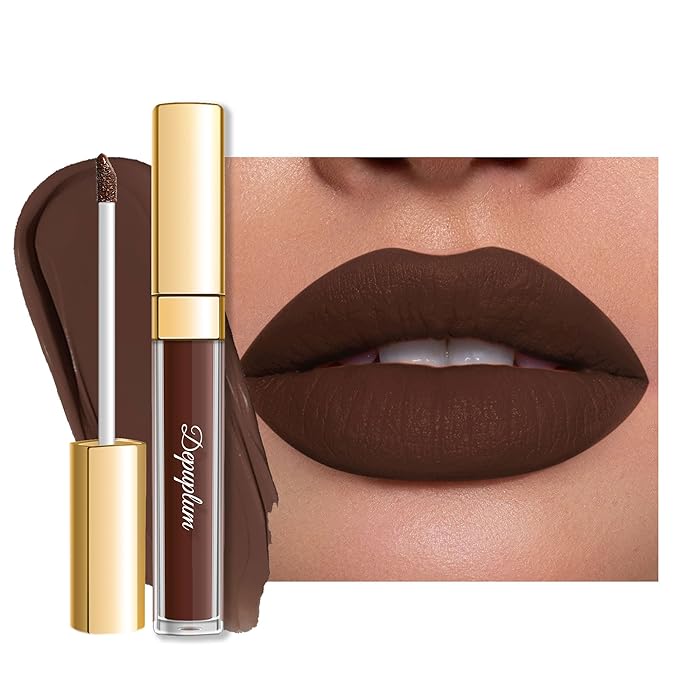 Depuplum Dark Brown Lipstick for Women ColorStay Long Lasting Lipsticks