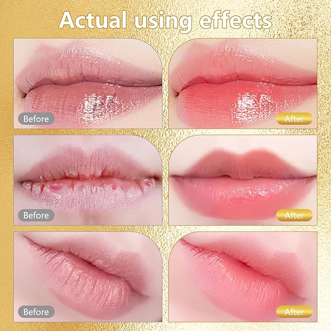 retigazo 2PCS Transferproof Color Changing Lipstick, Color Changing Lipstick Gold Foil for Women Long Lasting Moisturizing Glossy Shine Lip Gloss, Deep Nourishment