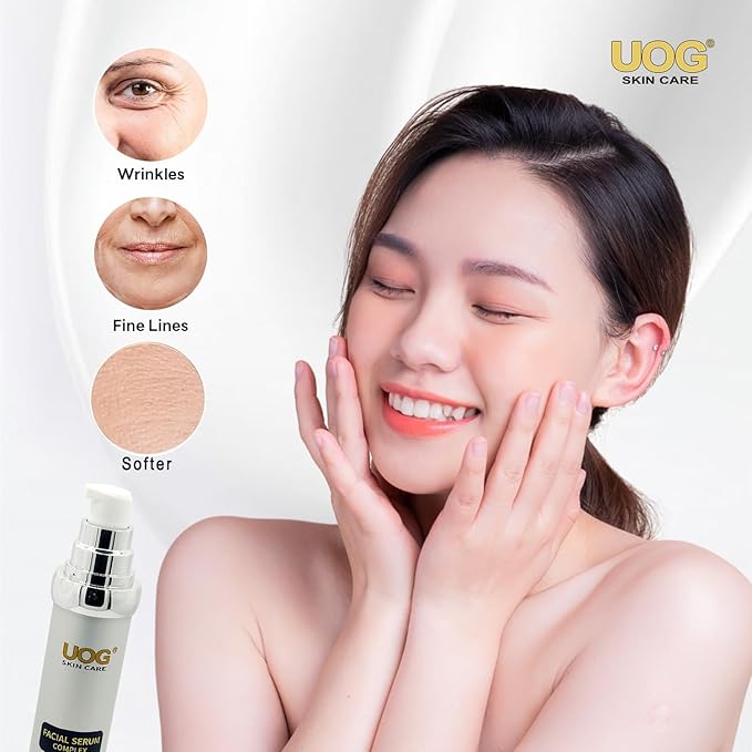 UOG (United One) Face Serum Complex – Hydrating & Firming Face Serum| Lifts, Tightens & Improves Skin Texture | Reduces Fine Lines & Wrinkles for Neck & Jawline | 30ml/1 oz