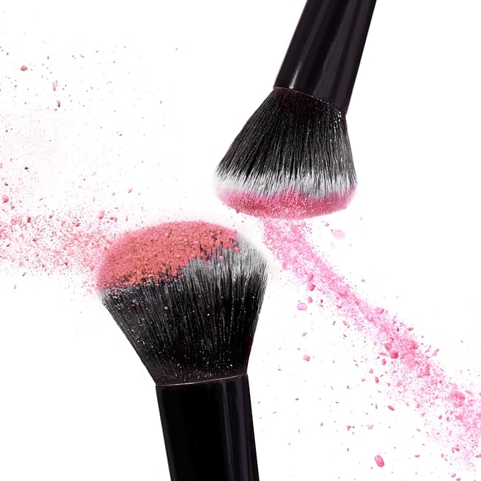 LAURA GELLER NEW YORK Cosmetic Professional Makeup Brushes - Cruelty-Free - 09 Dual-Ended Blush and Bronzer Brush