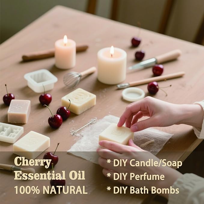MLYNKL Cherry Essential Oil,Cherry Oil for DIY Candles Home,8 fl oz