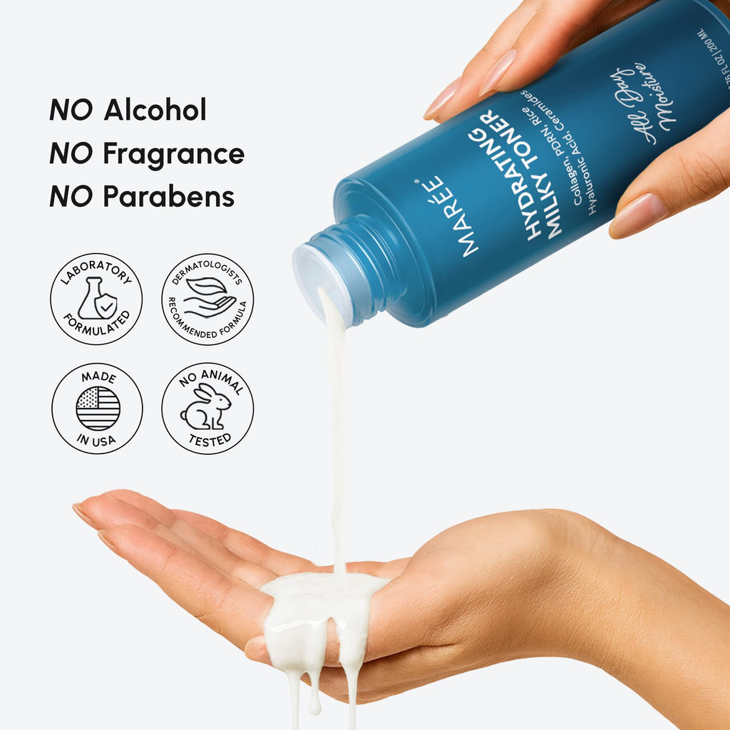 MAREE Hydrating Milky Toner for Face - Rice Toner for Face Korean Skin Care