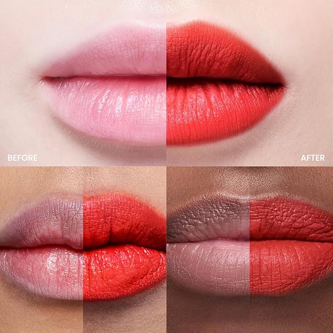 Peripera Ink The Velvet Lip Tint | Highly Pigmented, Longwear & Weightless Lip Tint | Smudge-Proof, Buildable Color for Lips & Cheeks | K-Beauty Makeup, Safe for Sensitive Lips (008 SELLOUT RED)