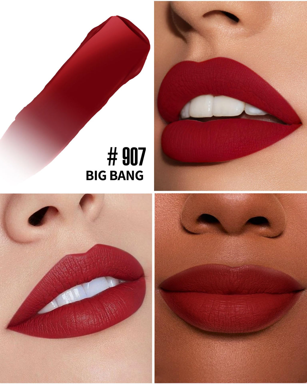 HANLADY Dark Red Lipstick Long Lasting Lipsticks for Women Smudgeproof