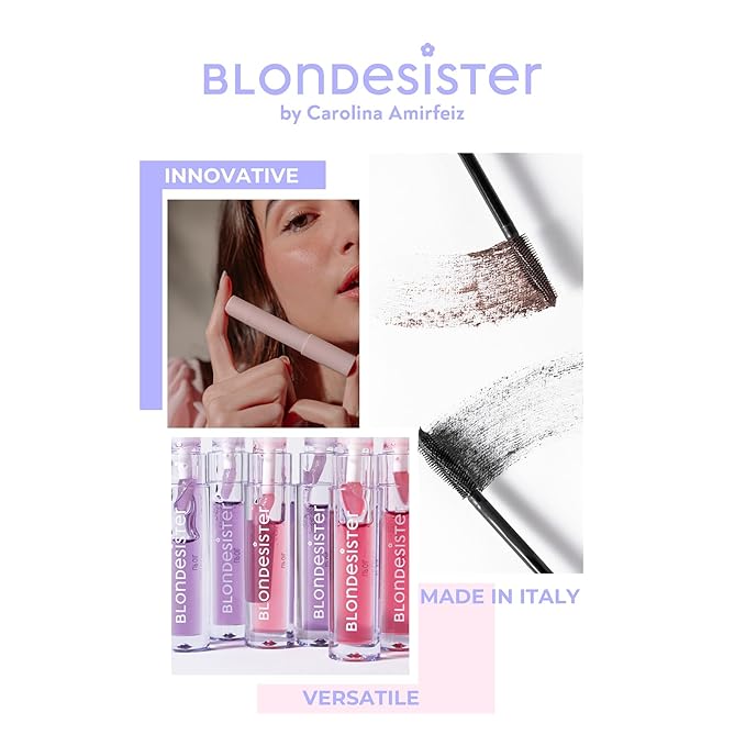 Blondesister 2-in-1 Sweet Gloss Tinted Lip Oil - Lip Oil for Women - Hydrating, Non-Sticky Formula with Light Color - 02 Pink Chocolate - 0.084 oz.