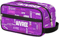 Personalized Name Makeup Bag Gift Bright Purple Solid Color Background